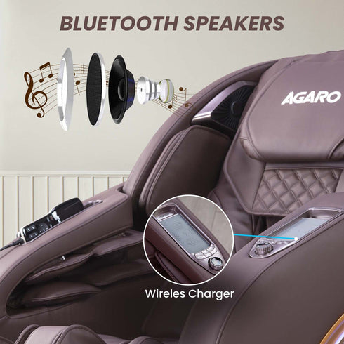 MC 8012 Full Body Massage Chair Zero Gravity - Brown